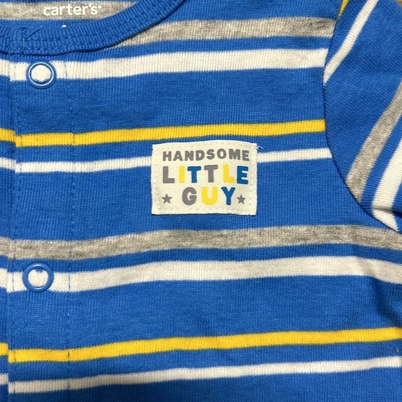 CARTERS Striped Puppy Romper - Picture 3 of 7